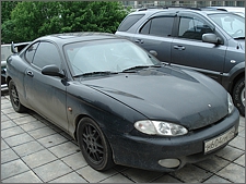 Установка спойлера Shark Wing на Hyundai Tiburon/Coupe 96-99 гг.